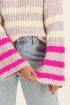 Lilac jumper with contrasting stripes | My Jewellery