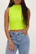 Lime green sleeveless bubble top | My Jewellery