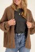 Taupe grof gebreid vest | My Jewellery
