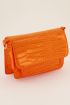Oranje schoudertas croco design | My Jewellery