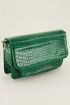 Groene schoudertas croco design | My Jewellery