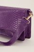 Paarse schoudertas croco design | My Jewellery
