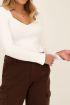 Witte top hartvormige halslijn | My Jewellery