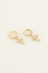 Bold Spirit oorringen met strass kruis | My Jewellery