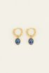 Bold Spirit blauwe cameo oorringen | My Jewellery