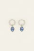 Bold Spirit blauwe cameo oorringen | My Jewellery
