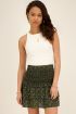 White sleeveless halter top with embroidery | My Jewellery