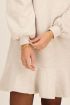 Beige sweaterjurk met ruffle | My Jewellery
