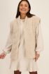 Beige sweaterjurk met ruffle | My Jewellery