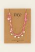Sunchasers pearl necklace with pink beads | My Jewellery