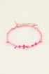Sunchasers pink beaded anklet with gemstones | My Jewellery