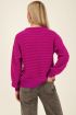 Purple jumper with structured stripes | My Jewellery
