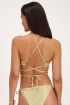 
Gold triangle bikini top with double straps | My Jewellery
