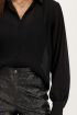 Black oversized pleated blouse | My Jewellery