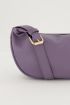 Purple cross-body bag with gold zip | My Jewellery