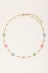 Necklace with domes and pastel flowers | My Jewellery
