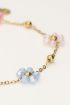 Bracelet with domes and pastel flowers | My Jewellery