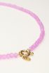 Purple beaded necklace with clasp | My Jewellery