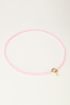 Light pink beaded necklace with clasp | My Jewellery