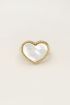 Statement ring with mother of pearl heart | My Jewellery