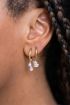 Ocean hoop earrings with lilac stones | My Jewellery