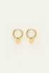 Small hoop earrings with heart charm | My Jewellery