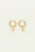 Small hoop earrings with star charm | My Jewellery