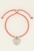 Oranje armband met self love charm | My Jewellery