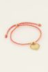 Oranje armband met self love charm | My Jewellery