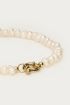 Freshwater pearl beaded bracelet with lock | My Jewellery