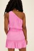 Pink one-shoulder top with foil | My Jewellery