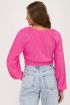 Pink pleated top with knot | My Jewellery