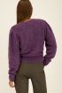 Purple jumper with buttons on shoulder | My Jewellery