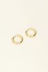 Small hoop earrings with rhinestones | My Jewellery