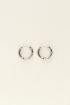 Small hoop earrings with rhinestones | My Jewellery