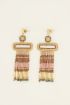 Statement oorhangers met bruine Miyuki kralen | My Jewellery