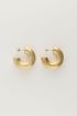 Statement open hoop earrings matte | My Jewellery