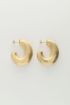 Statement oval hoop earrings matte | My Jewellery