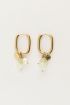 Sunrocks hoop earrings with rhinestones and star | My Jewellery