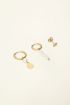 Trio of hoop earrings with pearls | My Jewellery