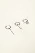 Trio hoop earrings with star | My Jewellery