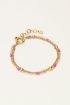 Triple bracelet with pink beads | My Jewellery