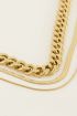 Driedubbele ketting met grove & subtiele schakels | My Jewellery