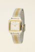 Square watch with multicoloured chain strap | My Jewellery
