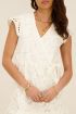 Witte jurk met bloemen broderie | My Jewellery