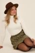 Witte rib top met col | My Jewellery