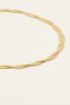 Gevlochten platte schakelketting | My Jewellery