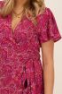 Paarse midi jurk met print | My Jewellery