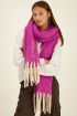 Purple scarf with twisted fringes | My Jewellery