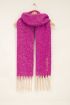 Purple scarf with twisted fringes | My Jewellery